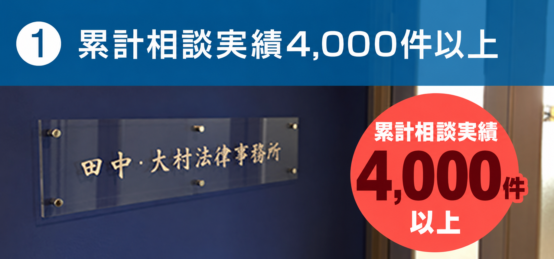 1.累計相談実績4,000件以上